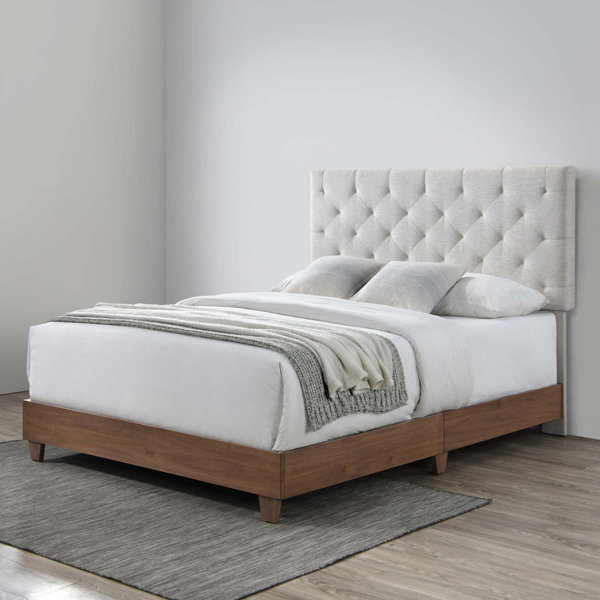Latitude Run® Abbot Queen Tufted Upholstered Low Profile Standard Bed